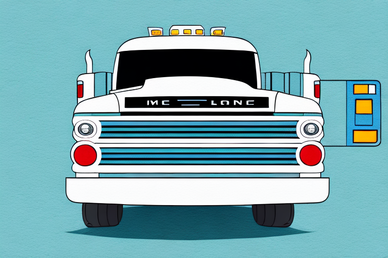 A truck with license plates and an insurance tag