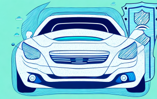 A car with a visible protective shield around it