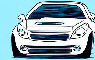 A car with a protective shield symbolizing the concept of driver's protection insurance