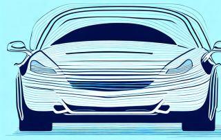 A car with a protective shield around it