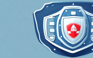 A car with a protective shield symbolizing insurance