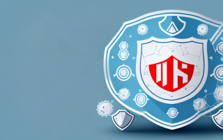A shield symbolically protecting a car
