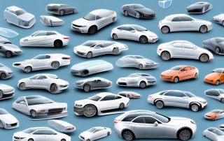 Several cars of different makes and models