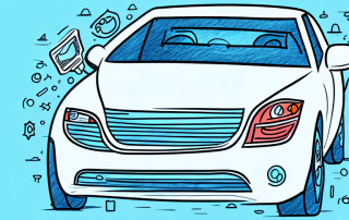 A leased car with a safety shield around it