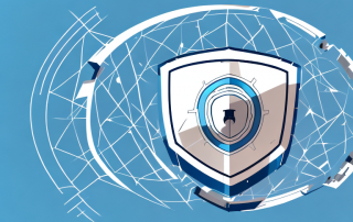 A car with a protective shield symbolizing insurance