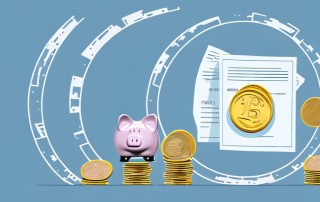 A broken piggy bank with coins spilling out