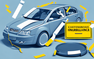 A car with a german insurance tag being removed