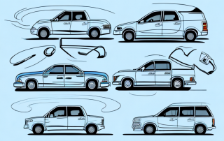 Several different types of company cars