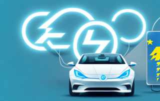 An electric car with visible battery symbol