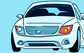 A leased car with a protective shield symbolizing gap insurance