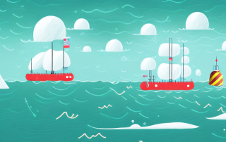 A sinking ship representing the economy