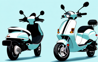 Several types of light motor vehicles like scooters