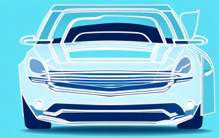 A car protected under a transparent shield