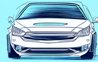 A car with a protective shield surrounding it