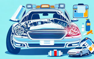 A car accident scene in a foreign country
