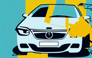 A foreign car with a german license plate involved in a minor accident on a german city street