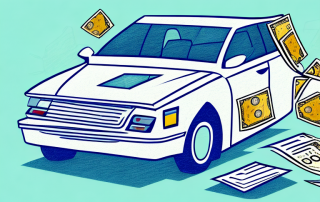 A car with a broken windshield