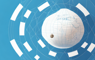 A globe surrounded by a protective shield