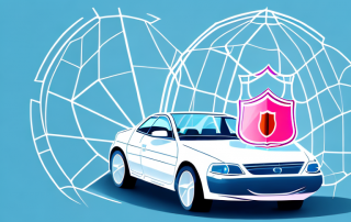 A car protected inside a transparent shield