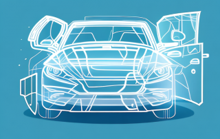 A car protected under a transparent shield