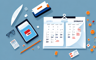 A car with various insurance documents and a calendar