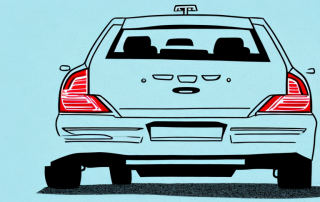 A car with a cracked rear windshield