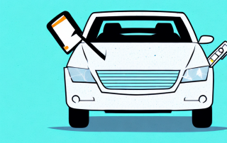A car with a broken windshield