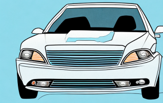 A car with various parts highlighted