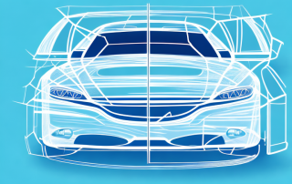 A car protected under a transparent shield