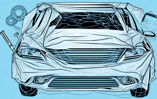 Various car parts like a windshield