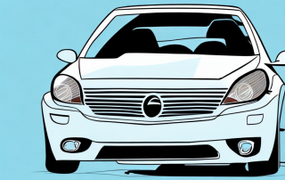 A car with different parts highlighted
