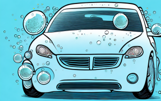 A car with a protective bubble around it