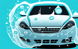 A car with a protective bubble around it