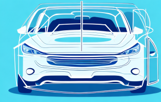 A car being protected under a transparent shield