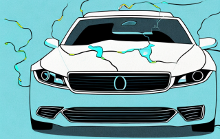 A car with visible signs of damage caused by a marten
