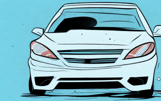 A parked car with visible signs of damage