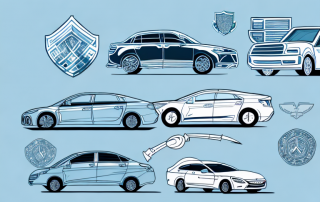 Several different types of cars