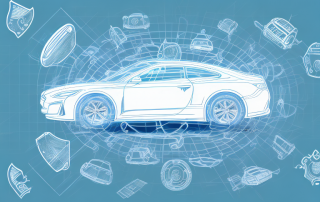 A variety of cars protected under a translucent shield