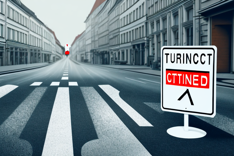 A one-way street sign in germany (einbahnstraße) with a car facing in the wrong direction