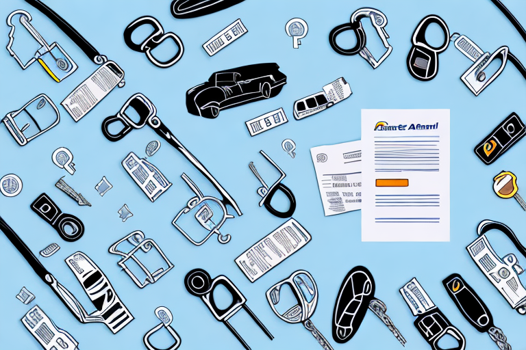 Various car rental keys