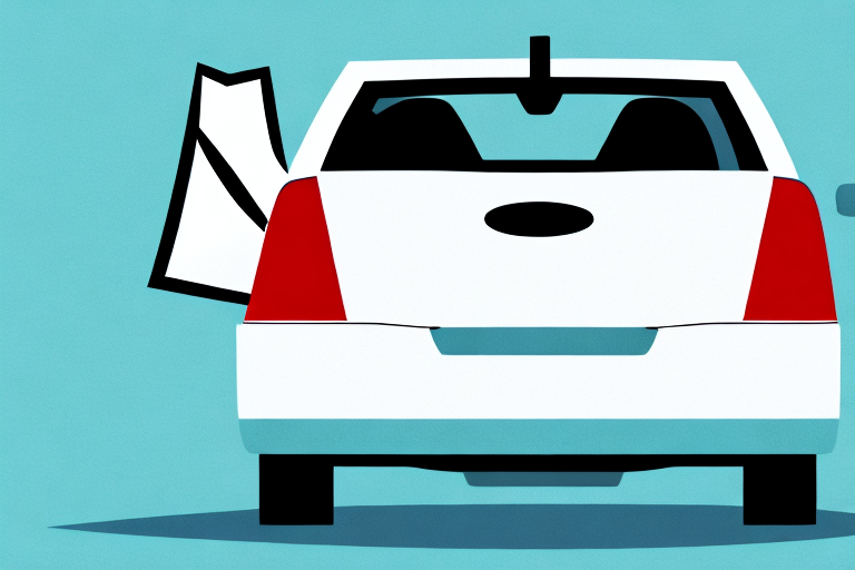 A car with an open trunk