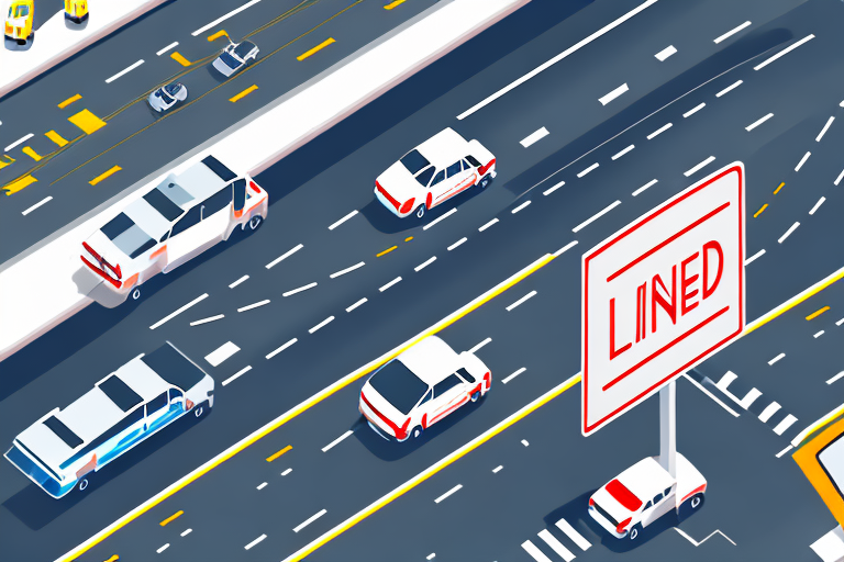 A two-lane road with traffic signs indicating no overtaking