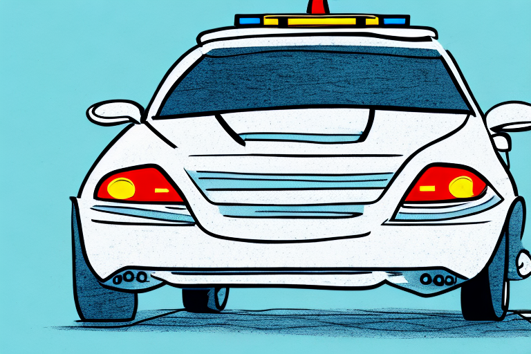 An unregistered car with a ticket stuck under the windshield wiper