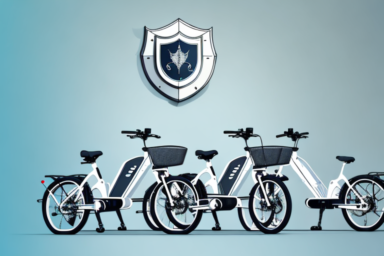 A few e-bikes parked inside a home