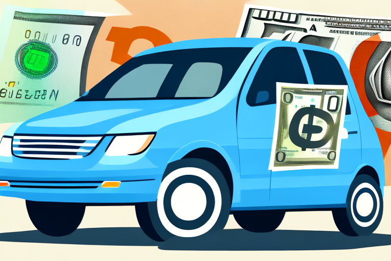 A private car parked with a 'for rent' sign in the windshield