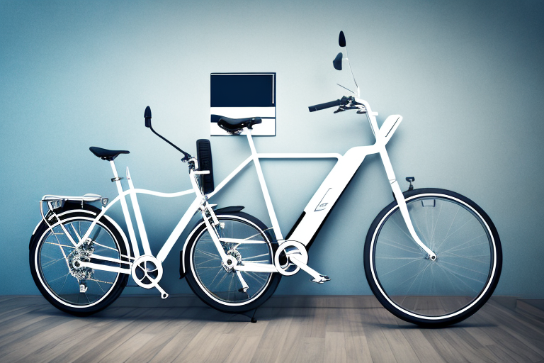 An e-bike parked inside a home