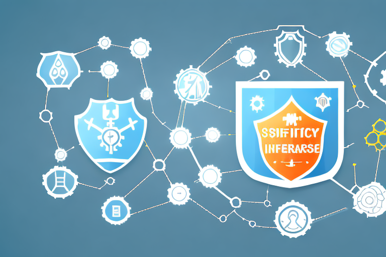 Several safety shields symbolizing different insurance policies