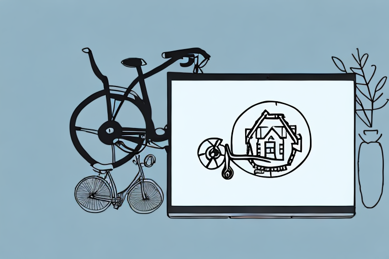 A house and personal belongings like a bicycle