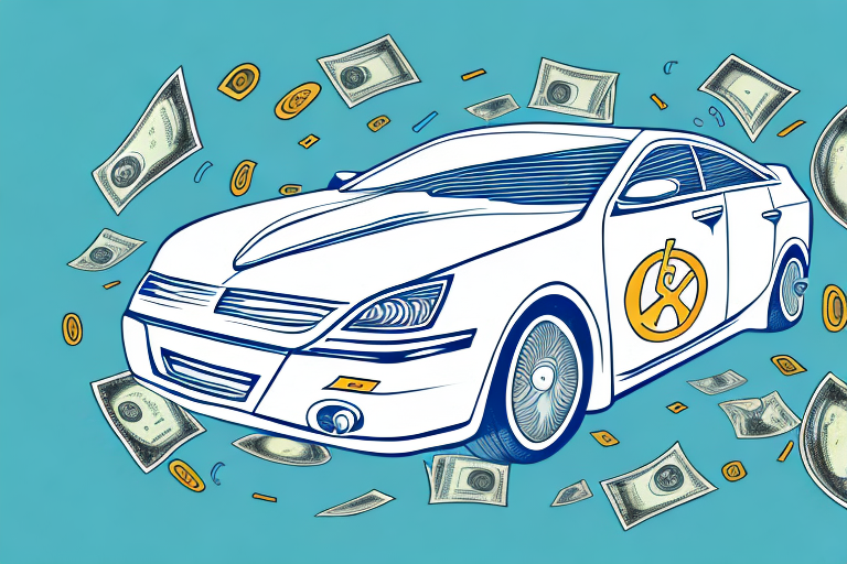 A car with a money symbol overlay