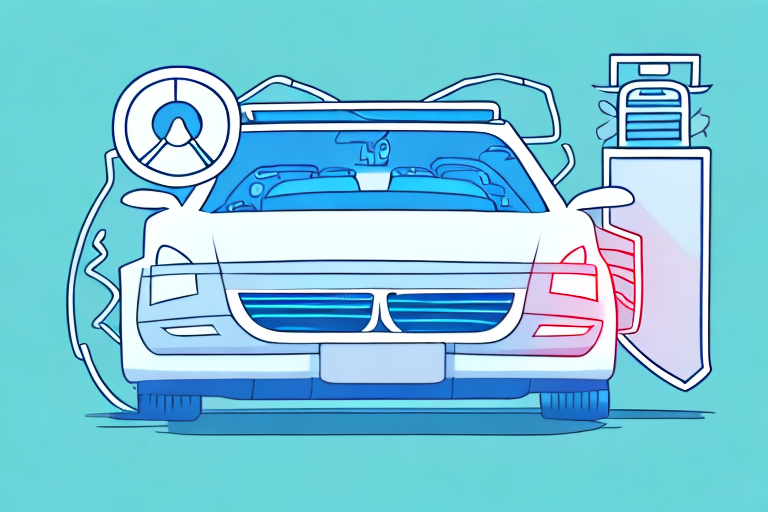 A car under a protective shield